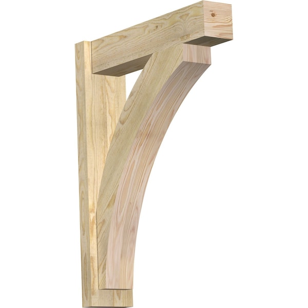 Ekena Millwork Thorton Block Rough Sawn Outlooker, Douglas Fir, 6"W x 24"D x 32"H OUT06X24X32THR05RDF - main